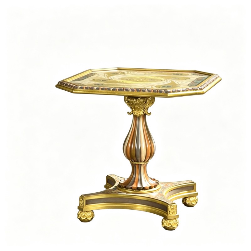 French Classical Octagonal Decorative Side Table