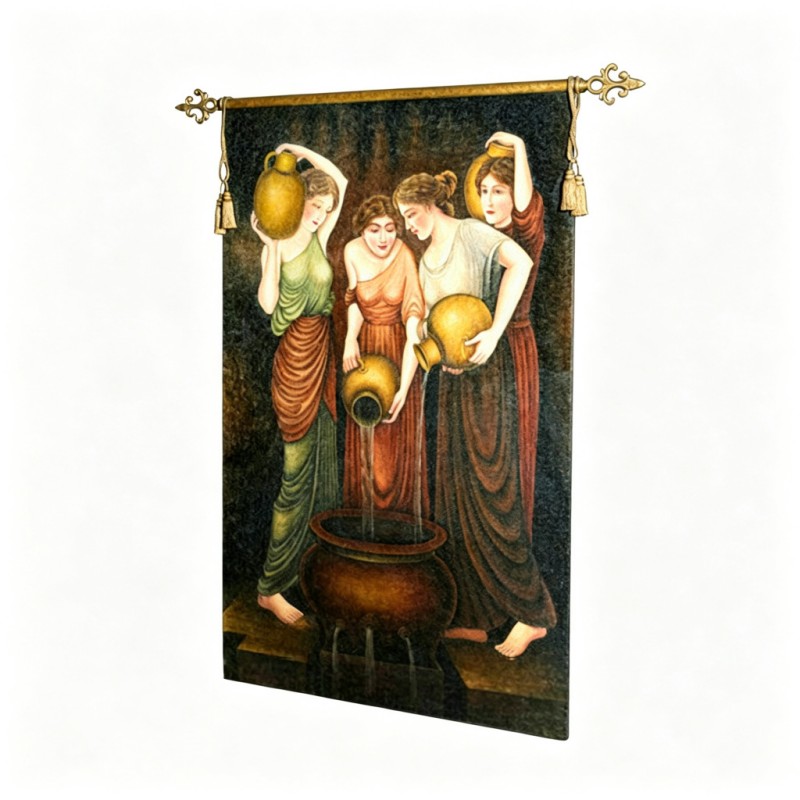 Classical Women-and-Urn Figure Wall Art