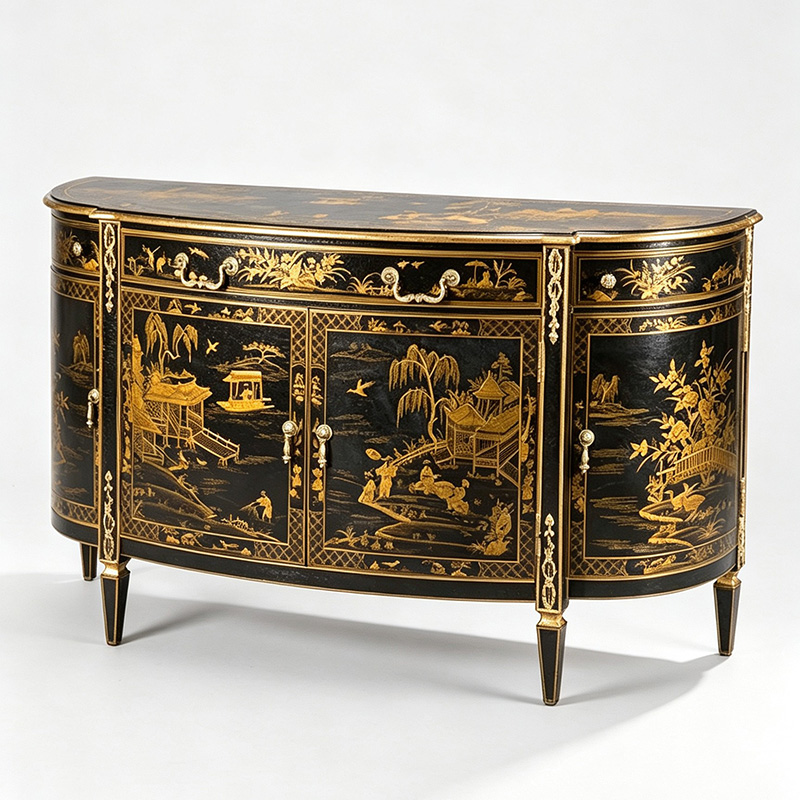 Chinoiserie Console Cabinet