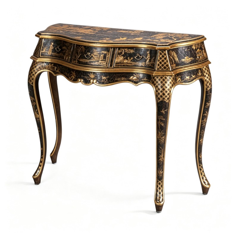 Rococo Oriental Gilt Console Table