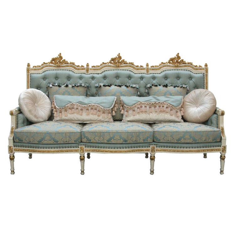Gilded French-Style Sofa