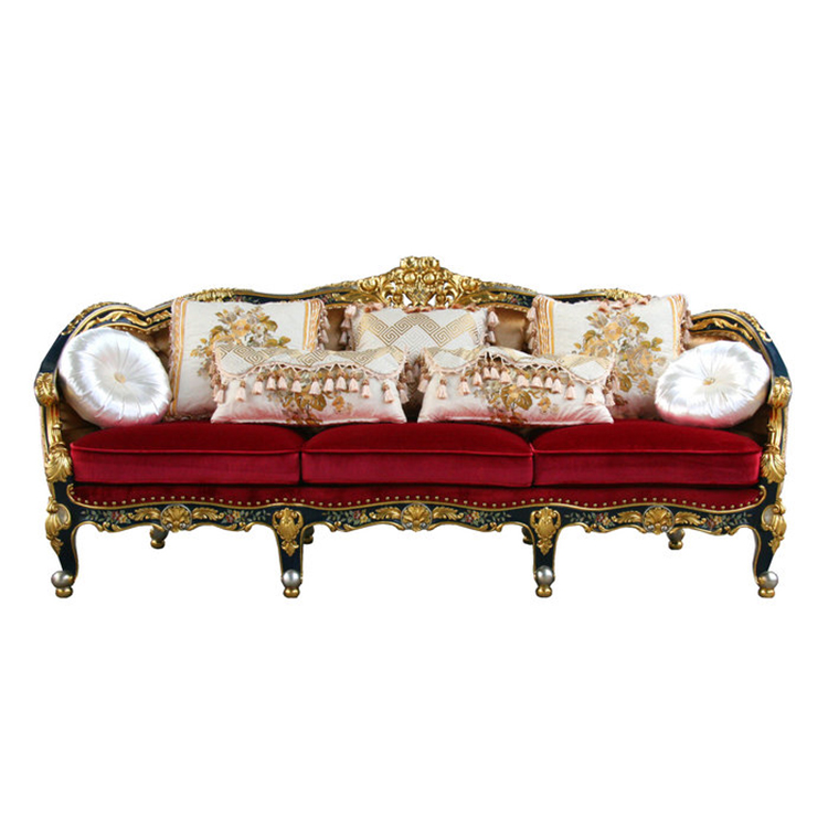 Gilded French-Style Sofa