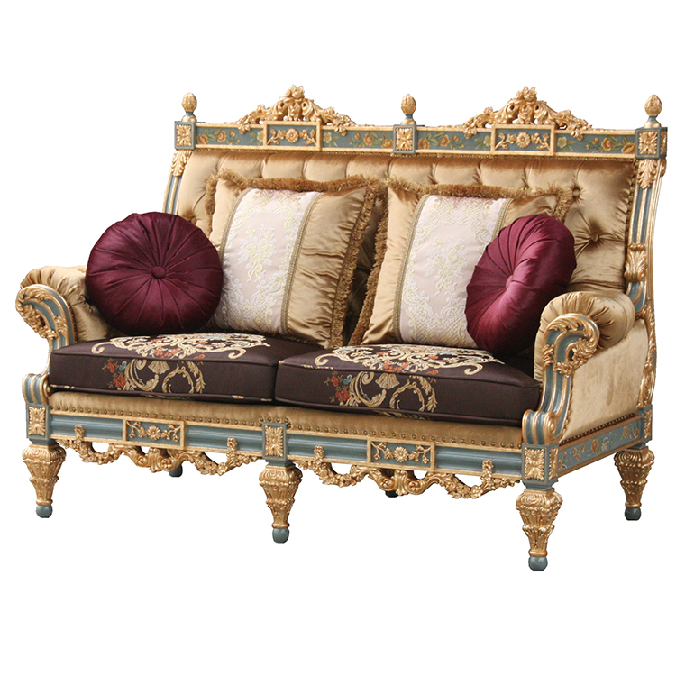 Gilded French-Style Sofa