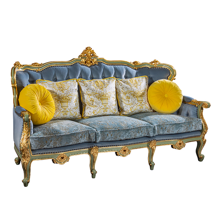 Gilded French-Style Sofa