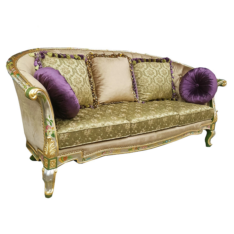 Gilded French-Style Sofa