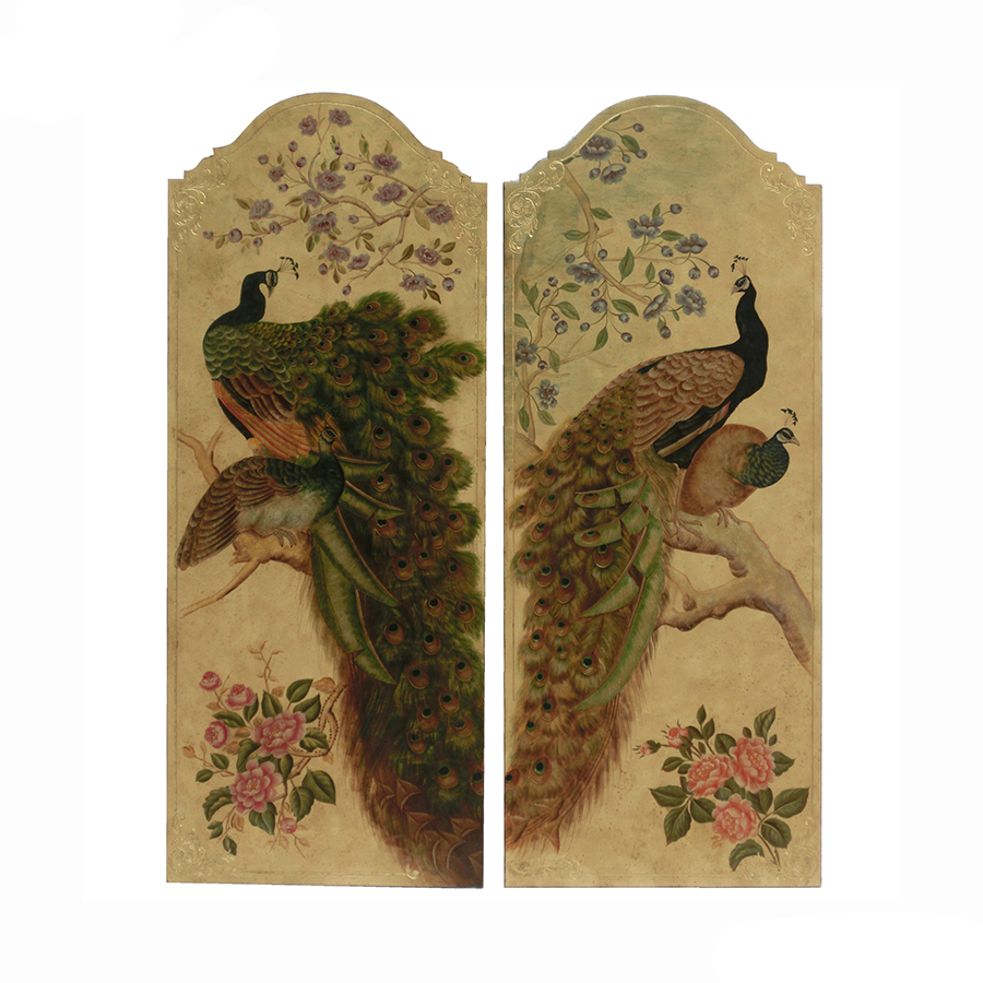 Chinoiserie Hand-Painted Wall Art