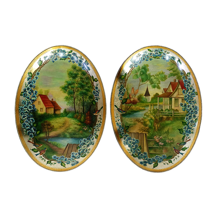 Hand-Painted French-Style Decorative Wall Painting
