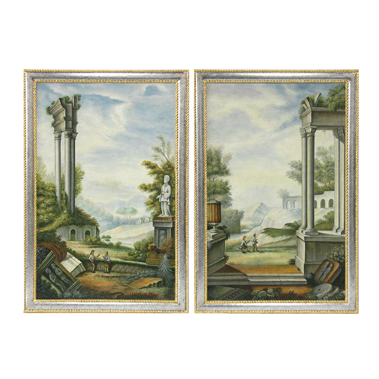 Hand-Painted French-Style Decorative Wall Painting