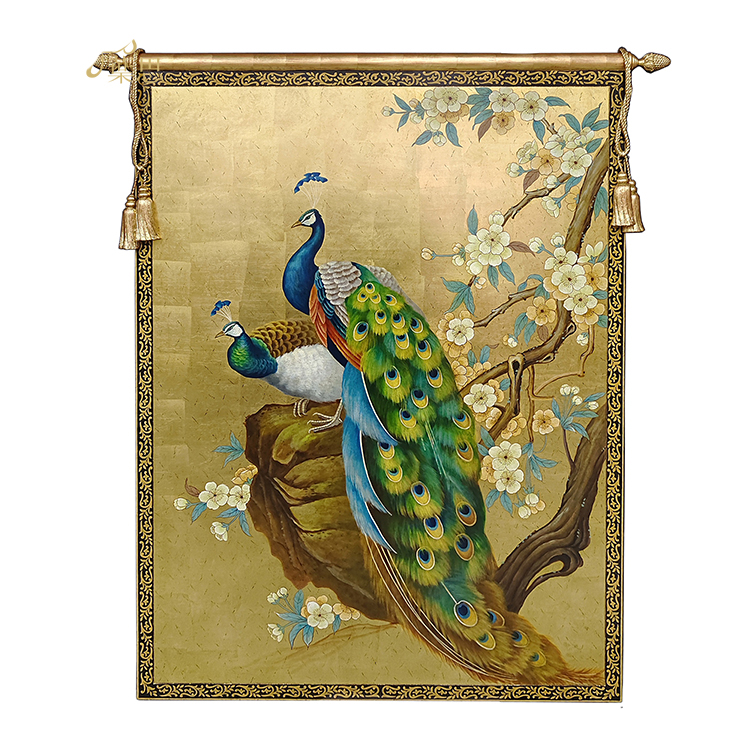 Chinoiserie Hand-Painted Wall Art